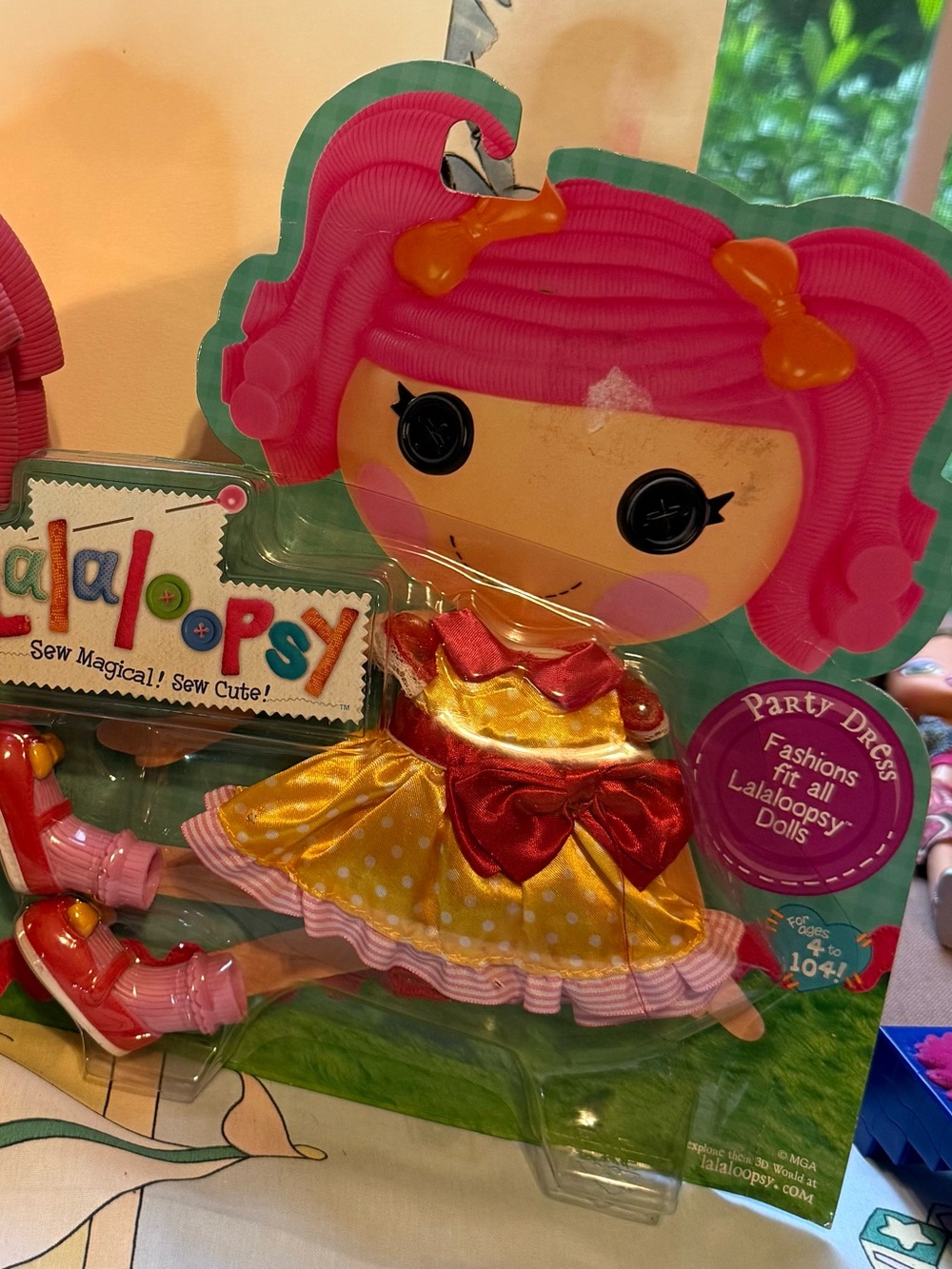 Lalaloopsy Party Dress Outfit in Pink & Yellow